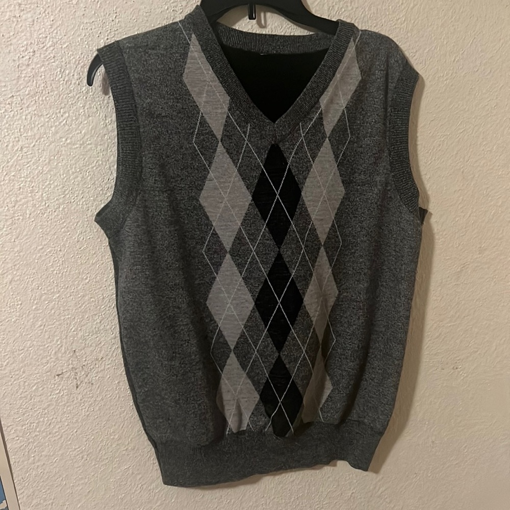 Argyle-knit Sweater Vest